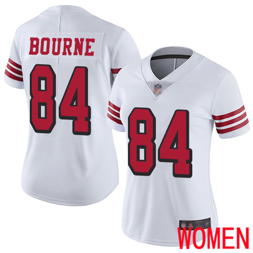 San Francisco 49ers Limited White Women Kendrick Bourne NFL Jersey 84 Rush Vapor Untouchable